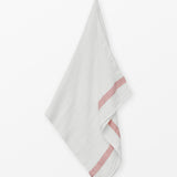 Linen waffle towel - Pink Stripe