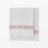 Linen waffle towel - Pink Stripe